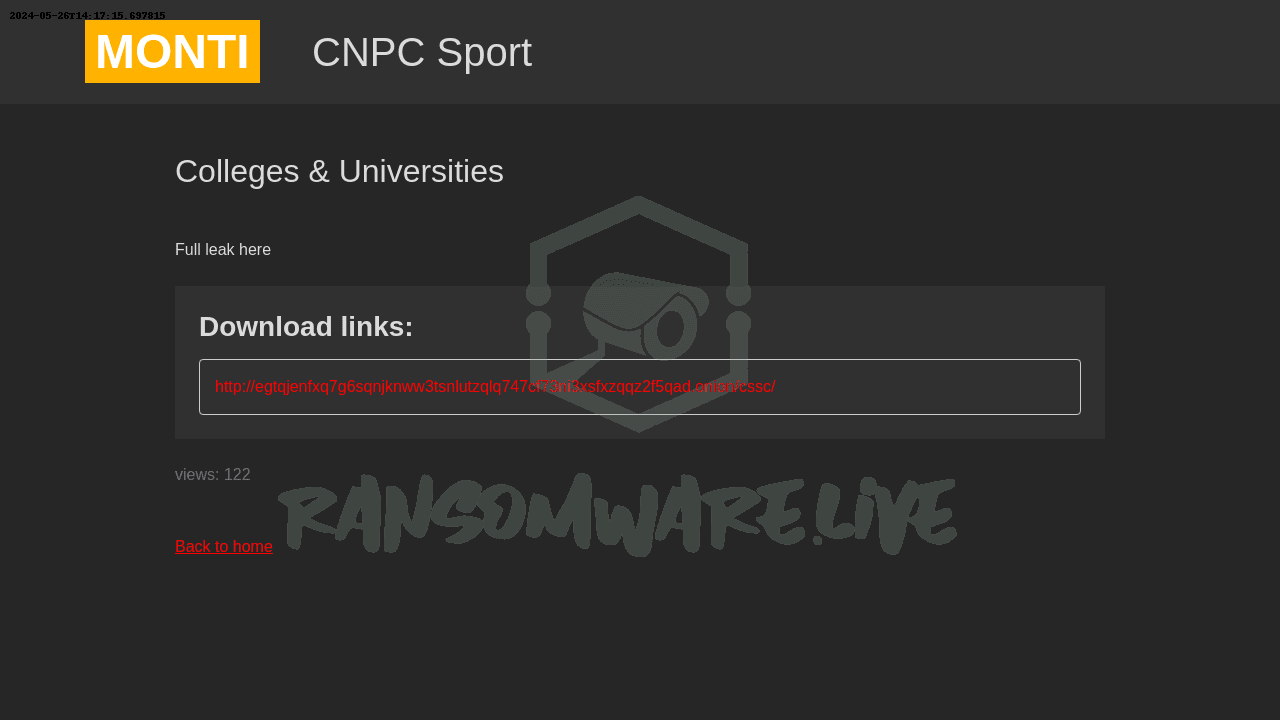 Ransom! CNPC Sport