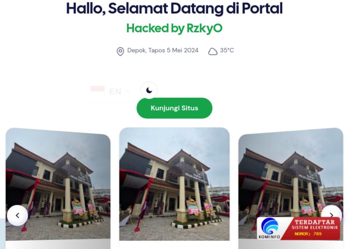 Hacked! tapos.depok.go.id