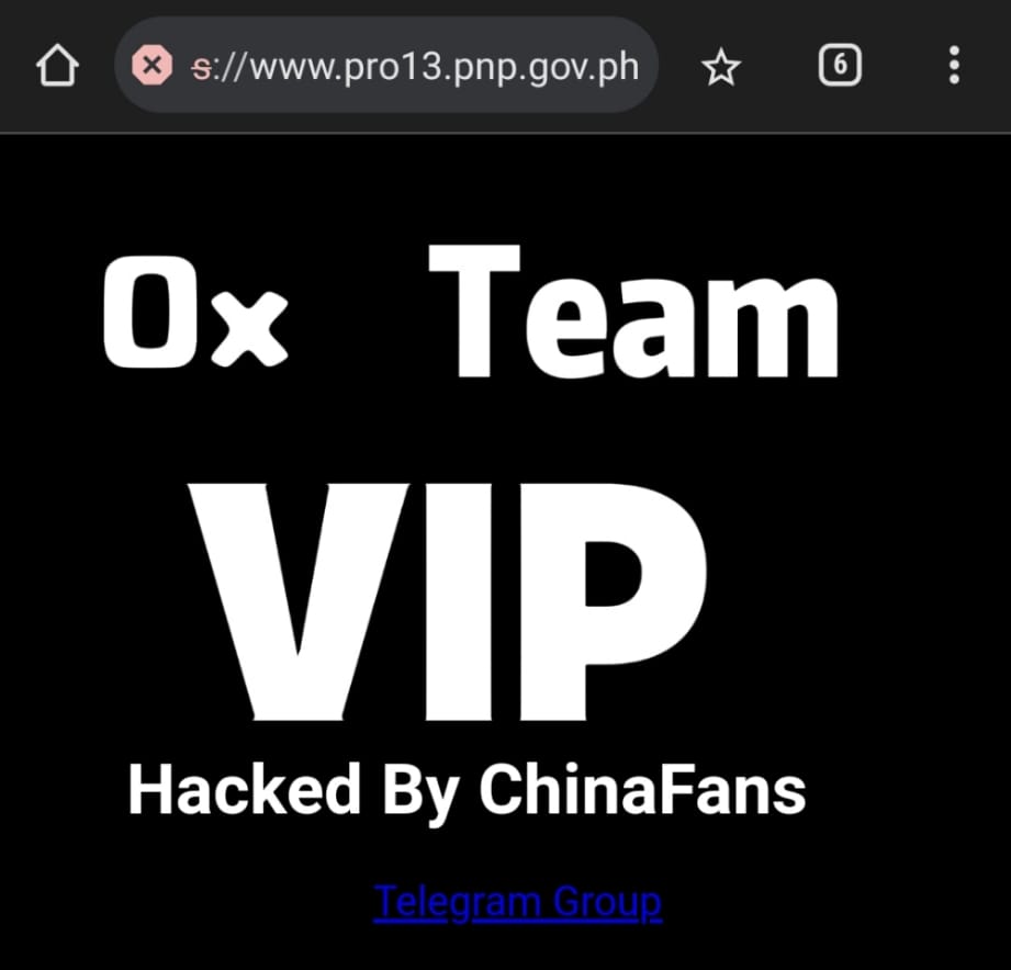 Hacked! pro13.pnp.gov.ph