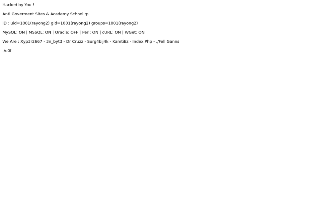 Hacked! rayong2.go.th