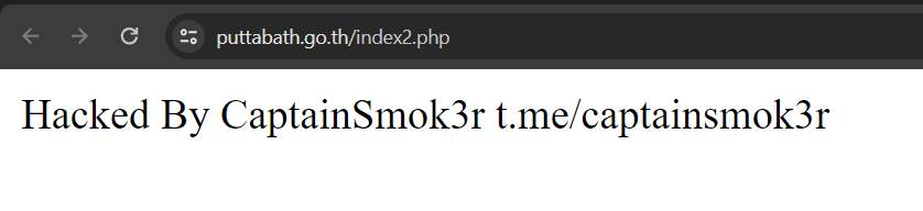Hacked! puttabath.go.th