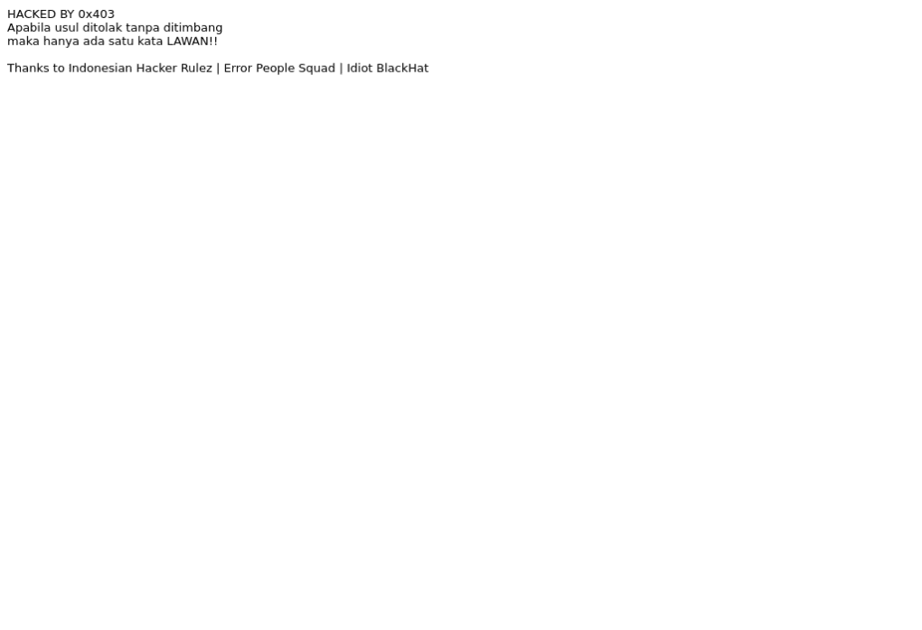 Hacked! pn-tapaktuan.go.id
