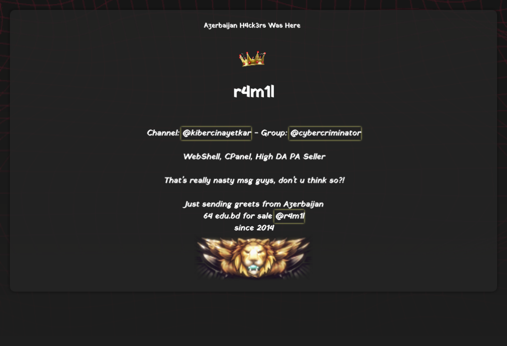Hacked! vialidadsalta.gob.ar