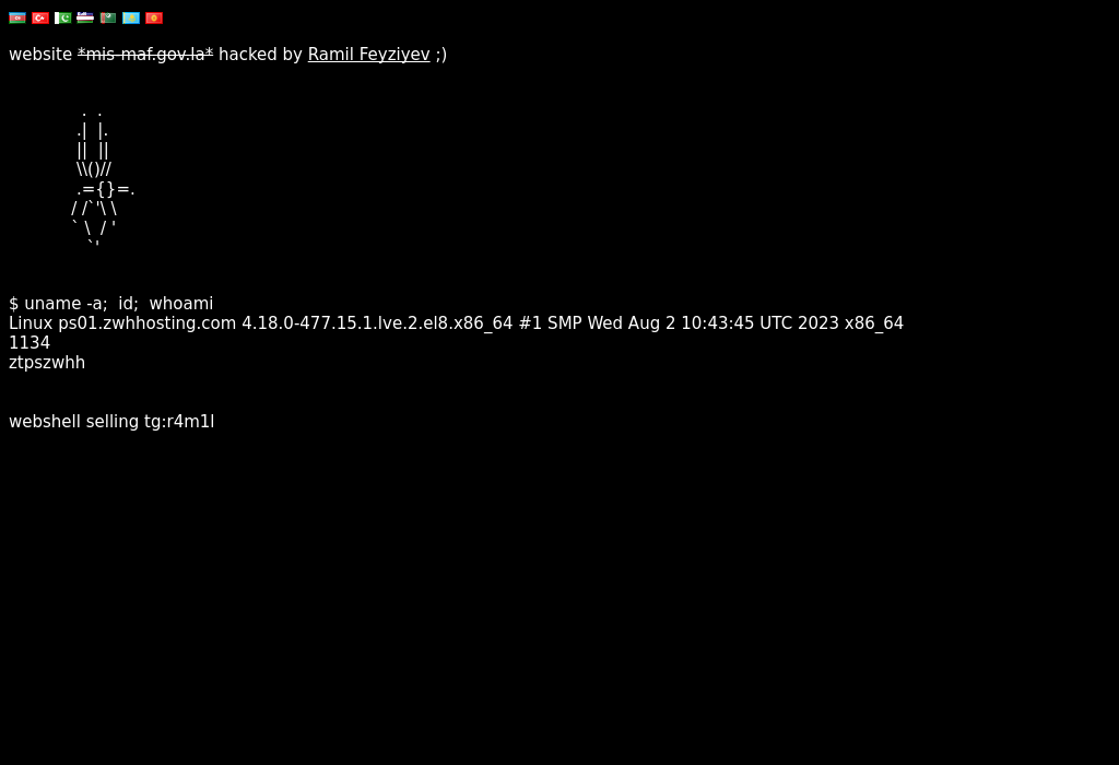 Hacked! mis-maf.gov.la